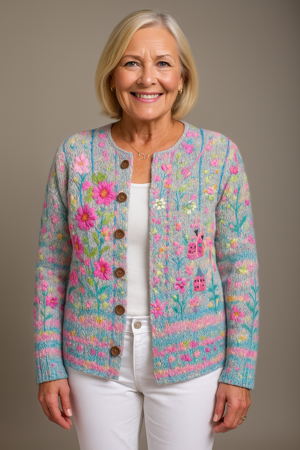 Sanne | Elegant vest met bloemenprint