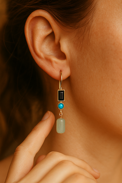 Luminous Grace | Dainty Drop Earrings