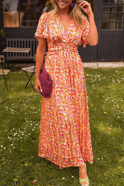 Sandra Chic V-Neck Maxi Dress