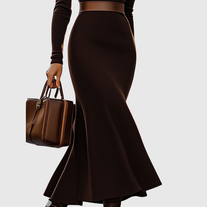 Lottie | Espresso Turtleneck Dress