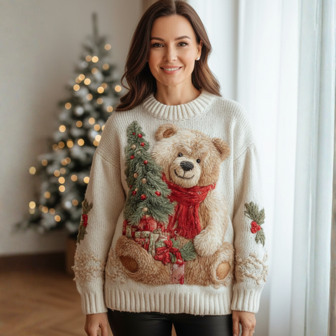 Elena – Christmas Sweater with Festive Details
