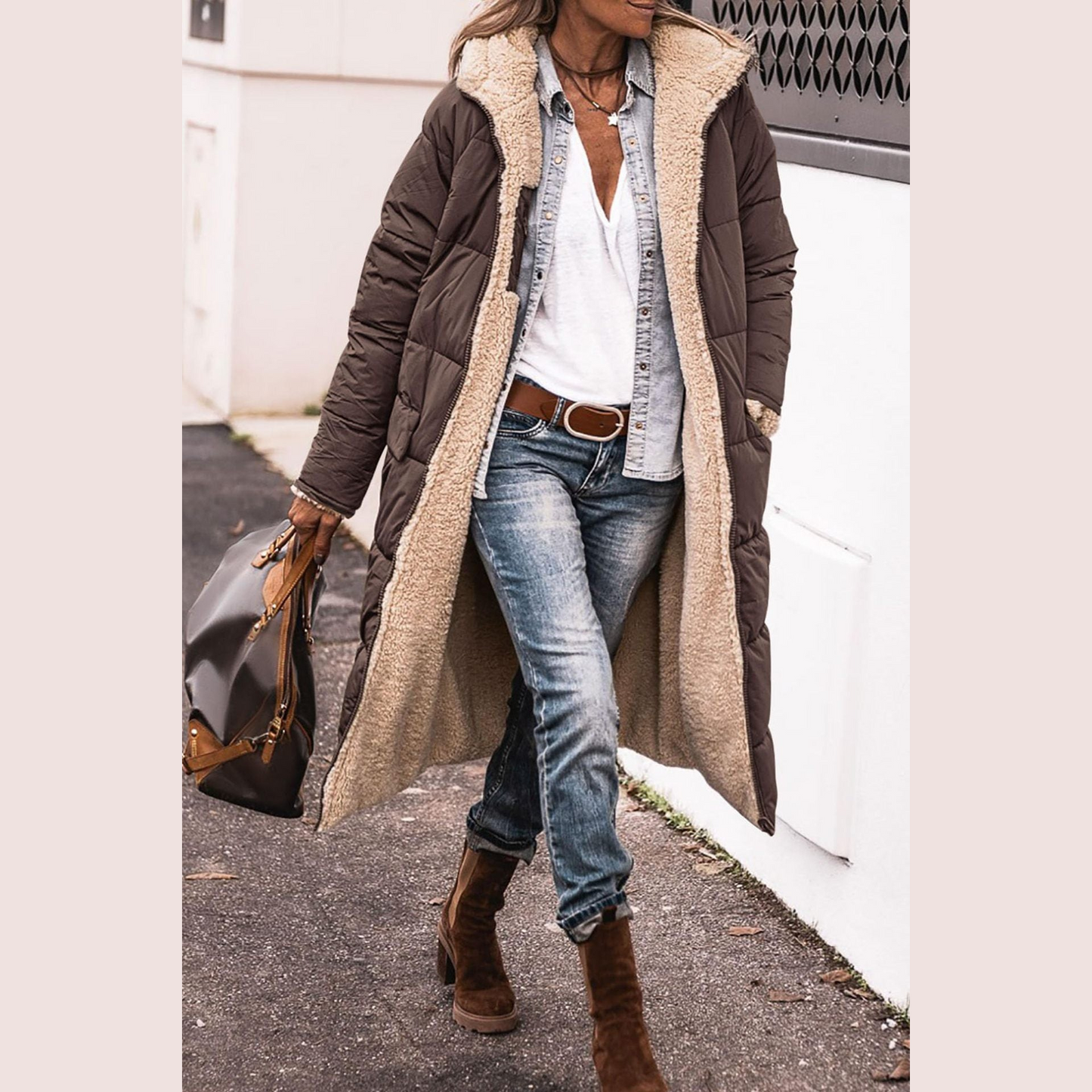 Amelia | Elegant Reversible Coat for Women