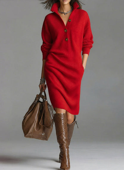 Seryna Dress – High Neck & Relaxed Fit