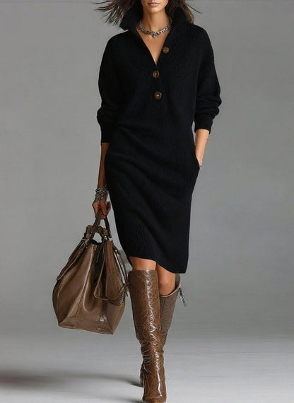 Seryna Dress – High Neck & Relaxed Fit