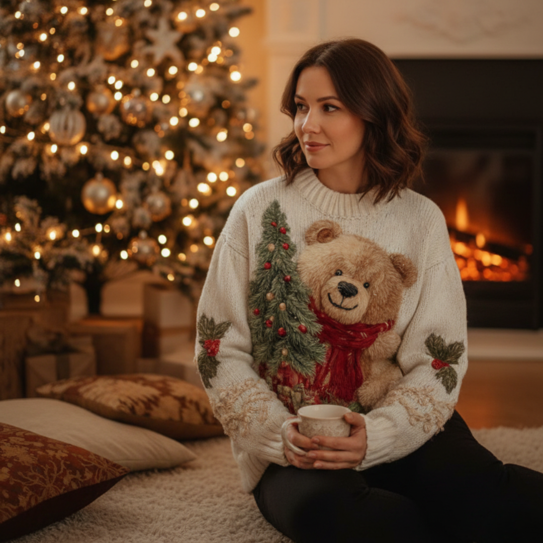 Elena – Christmas Sweater with Festive Details