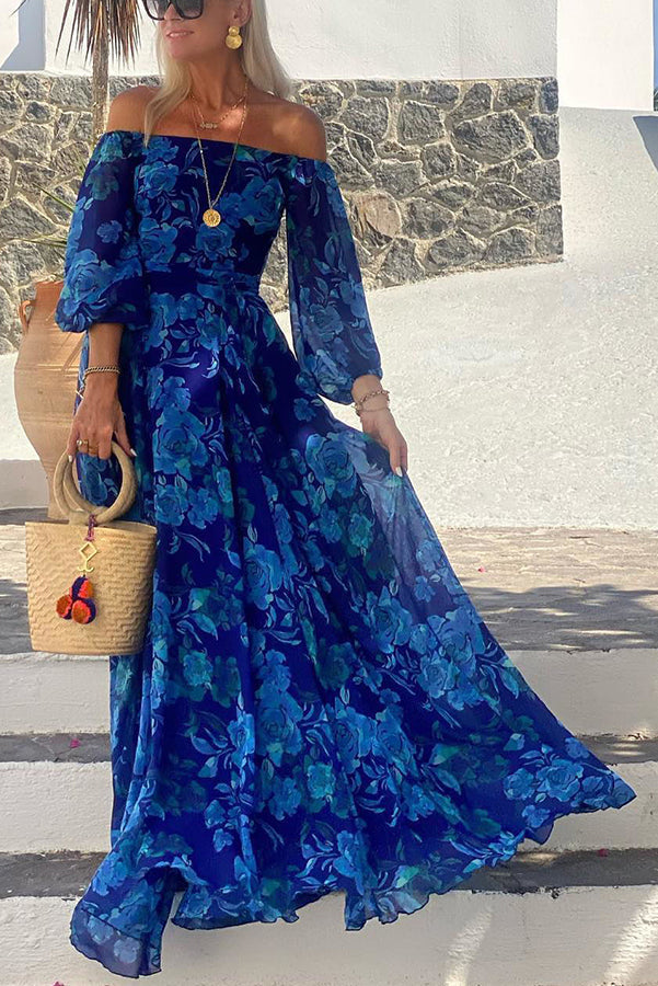Francesca - Off-the-Shoulder Floral Maxi Dress