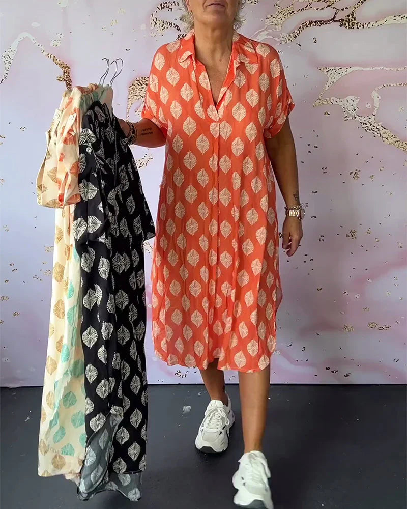 Dini™ | Stylish V-Neck Summer Dress