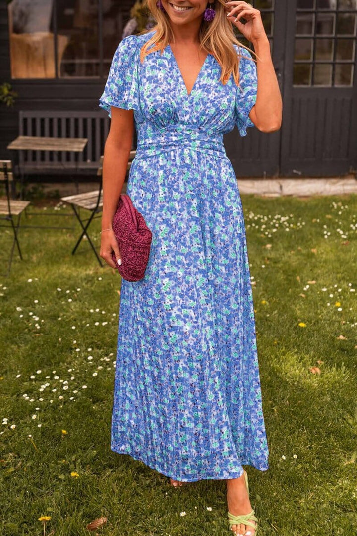 Sandra Chic V-Neck Maxi Dress
