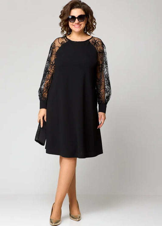 Destiny - Ttendy Lace-Sleeve Dress