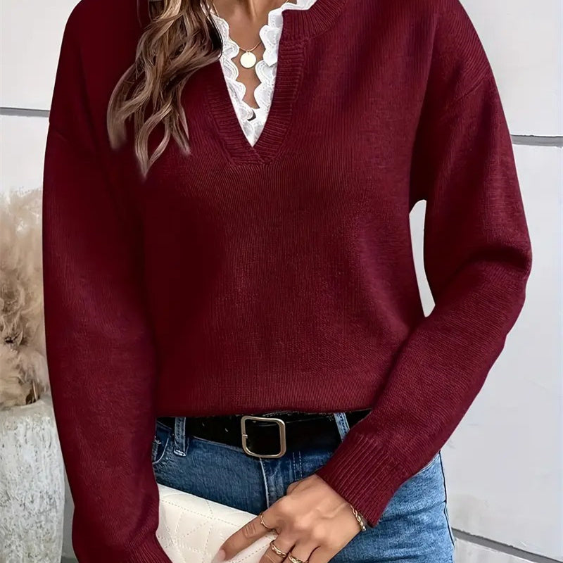 Elise™ | Knitted Sweater with Elegant Cut