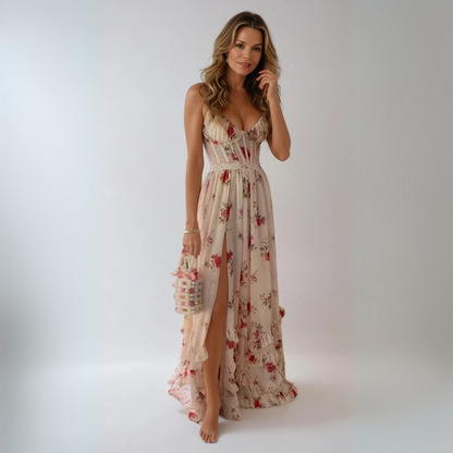 Yuna - Long Floral Dress