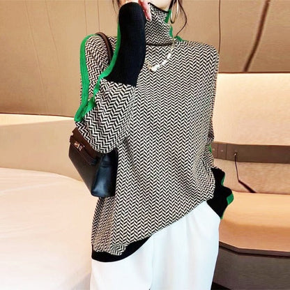 Riley™ | Striped Turtleneck Sweater