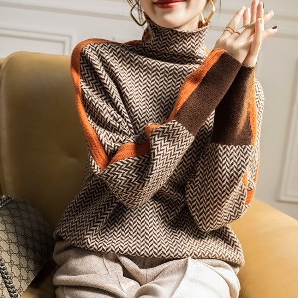 Riley™ | Striped Turtleneck Sweater