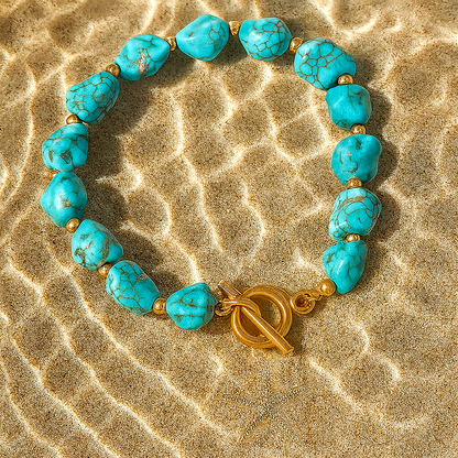Azure Tide Bracelet: Ocean Breeze Charm