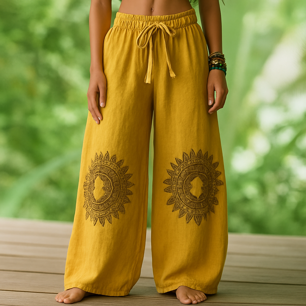 Gwenyth | Boho Wide-Leg Trousers