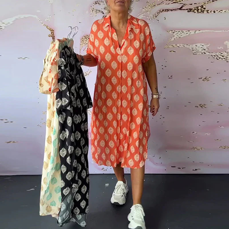 Dini™ | Stylish V-Neck Summer Dress