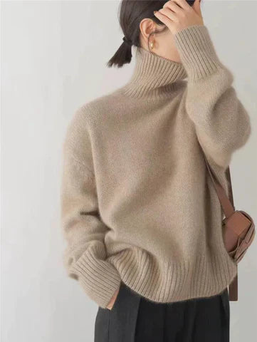 Zara | Luxe Cashmere Turtleneck Sweater