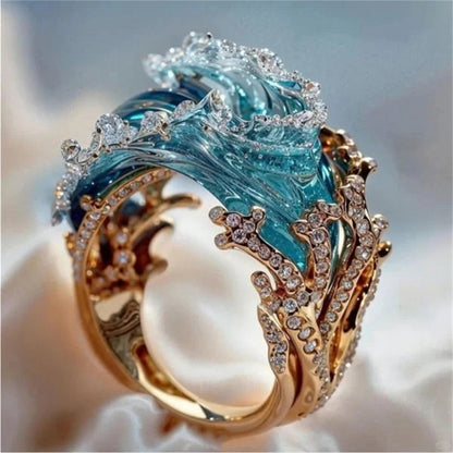 Ocean's Embrace Ring: Timeless Elegance