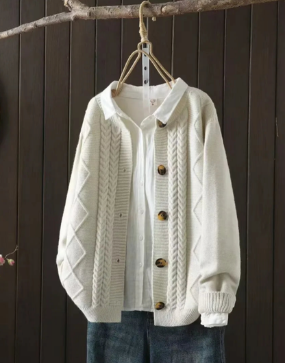 THE LORENZA | CABLE CARDIGAN