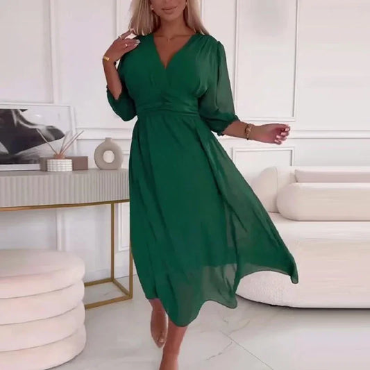 Amara Chiffon Wrap Dress