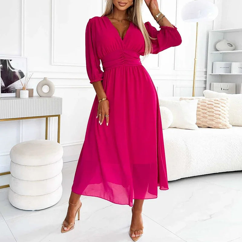 Amara Chiffon Wrap Dress