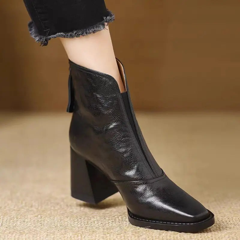 Aphixta Plush Ankle Boots