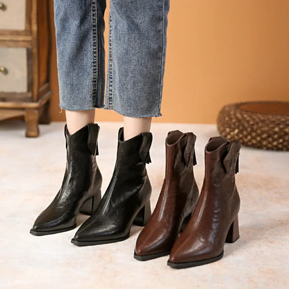 Vintage High Heel Chelsea Boots