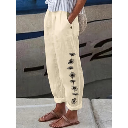 Jayla | Artistic Print Trousers