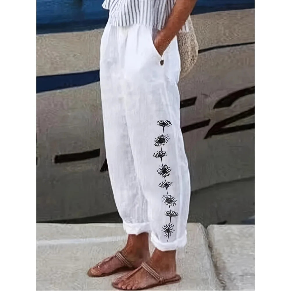 Jayla | Artistic Print Trousers