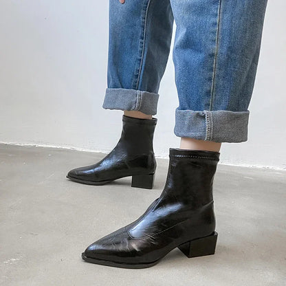 Wide Fit Pointed Toe Boots