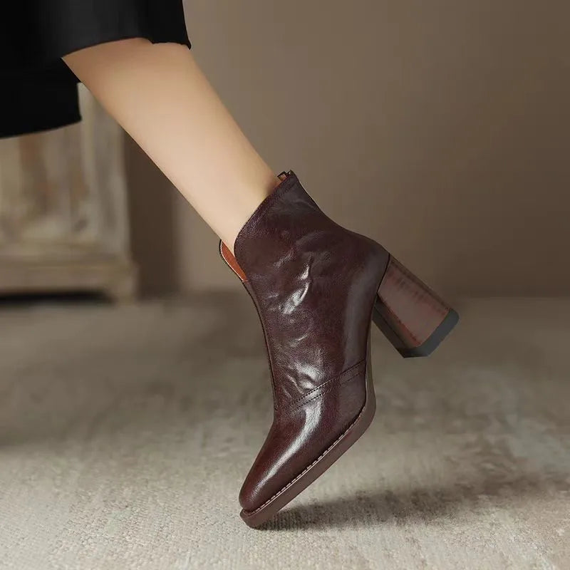 Aphixta Plush Ankle Boots