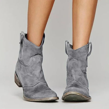 Kaye | Vintage Cowboy Ankle Boots