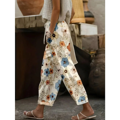 Marie | Floral Relaxed Trousers
