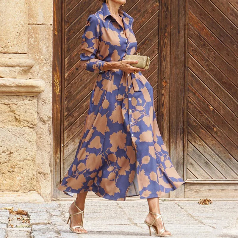 Floriza - Classic Shirt Style Dress