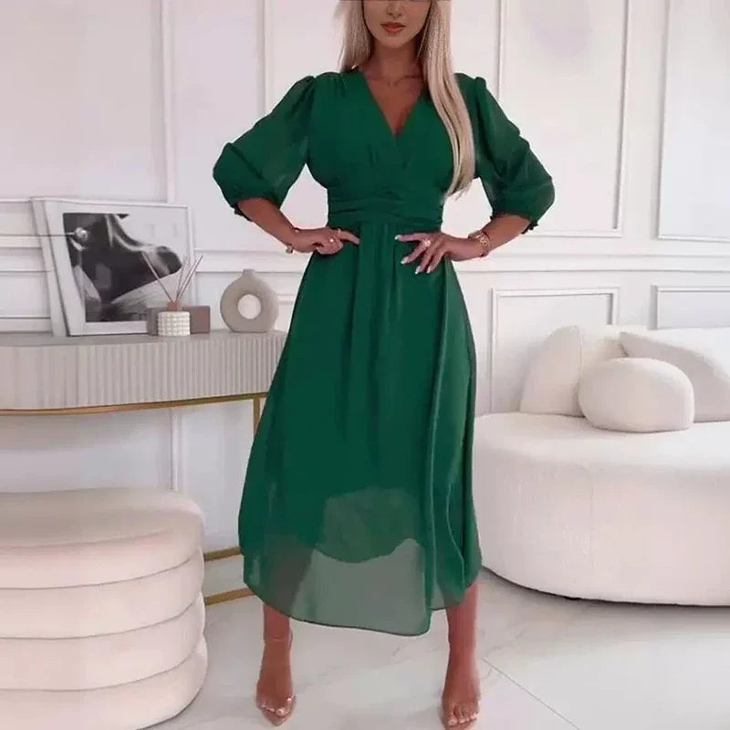 Amara Chiffon Wrap Dress