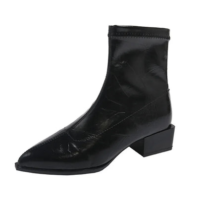 Wide Fit Pointed Toe Boots