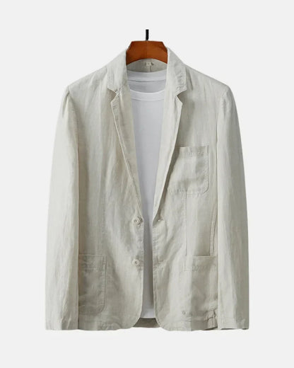 Minimalist Linen Blazer