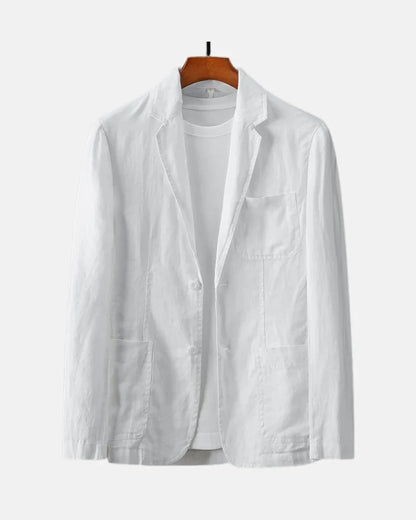 Minimalist Linen Blazer