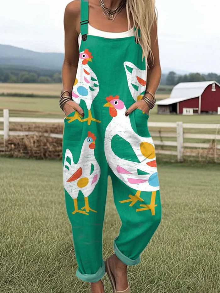 Cluckin’ Whimsical Jumpsuit