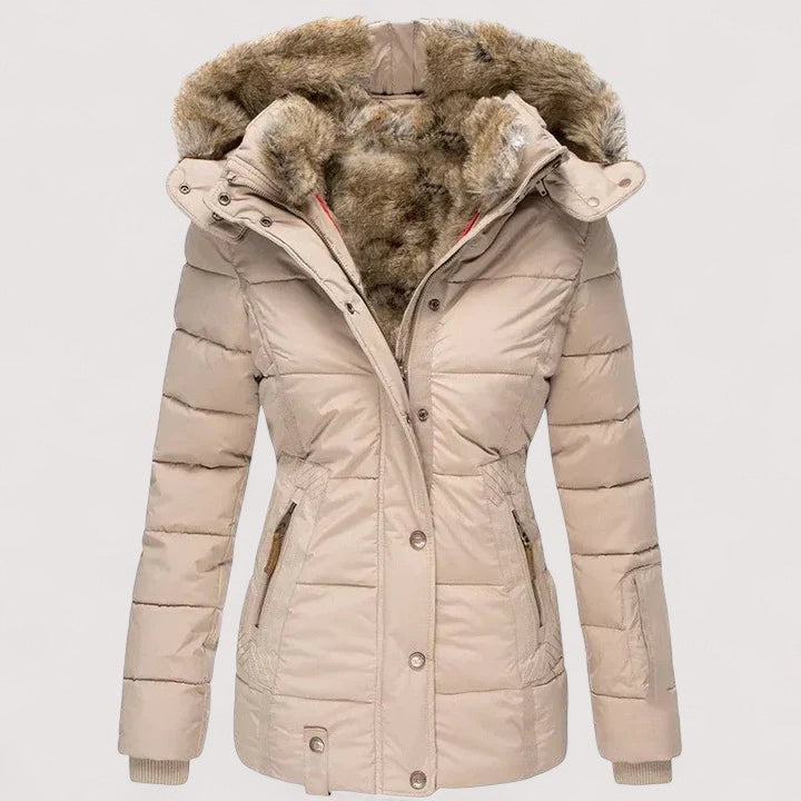 Marylin™ – Warm winter coat with fur lining