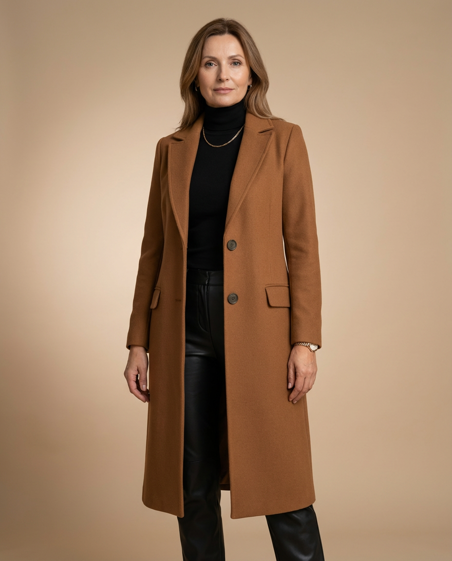 Auria™ – Elegant Long Coat