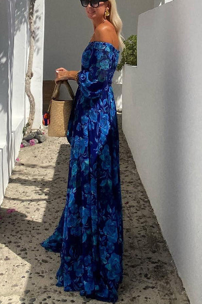 Francesca - Off-the-Shoulder Floral Maxi Dress