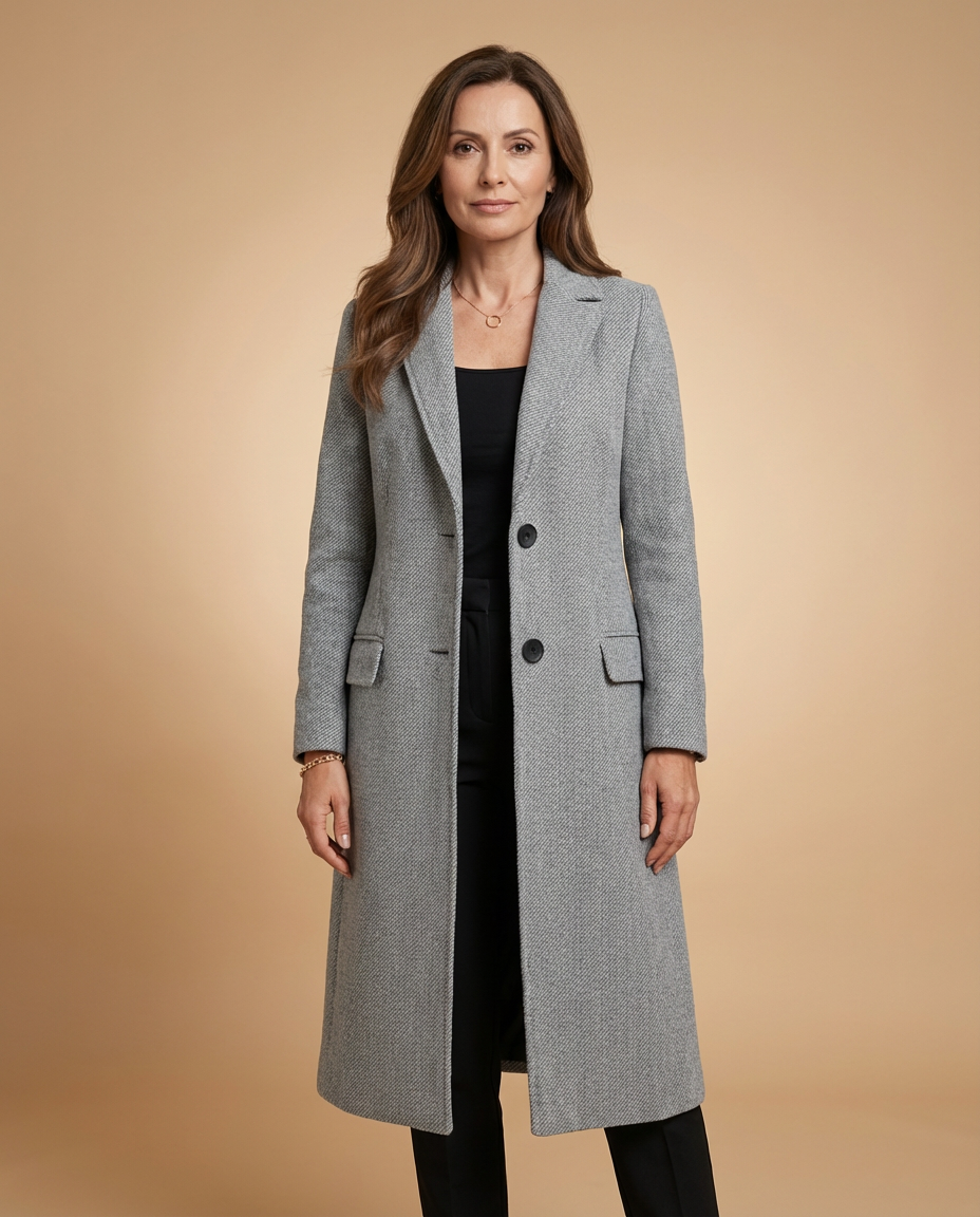 Auria™ – Elegant Long Coat