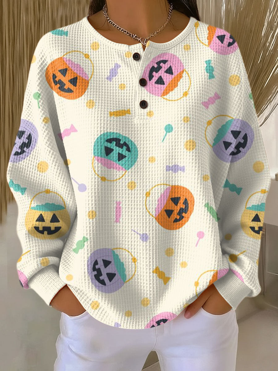 Liv | Soft Sweater with Christmas Tree Motif