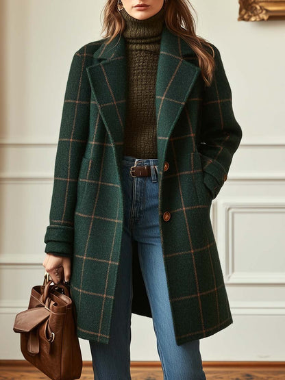 Luxury Retro Tweed Coat