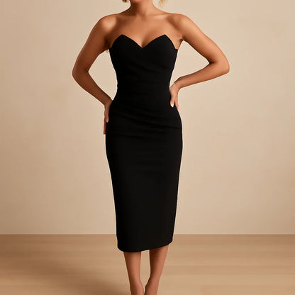 Francesca Pleated Bodycon Dress